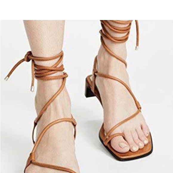 Rag & Bone Cindy Ankle Tie Sandal in Tan - Picture 8 of 14
